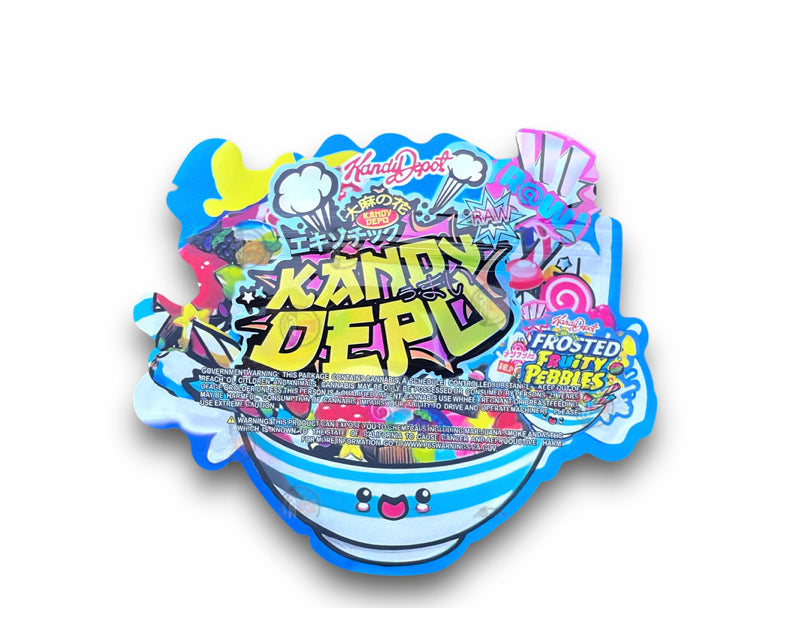 Kandy Depo Frosted Mylar Bags with Boxes 3.5g Box Packaging Holographic