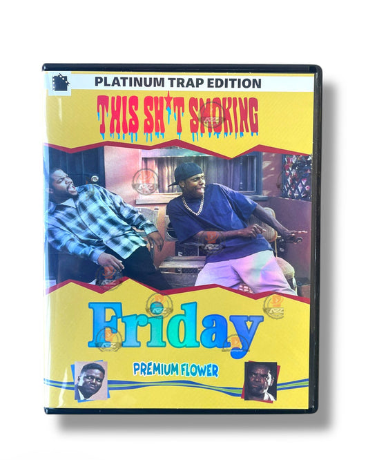 Friday DVD Cases with Mylar bags 3.5g