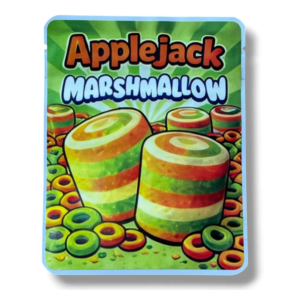 Sprinkles Apple Jack Marshmallow (Soft Sticker) With Stickers and Labels Mylar Bag 3.5 Grams