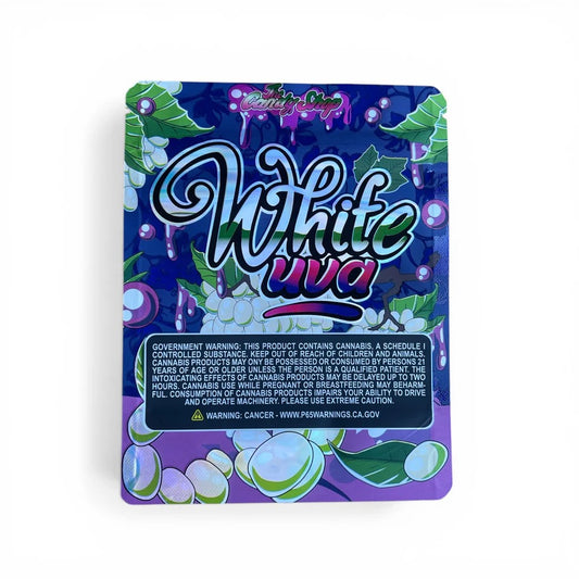 White Uva Mylar Bag 3.5 Grams