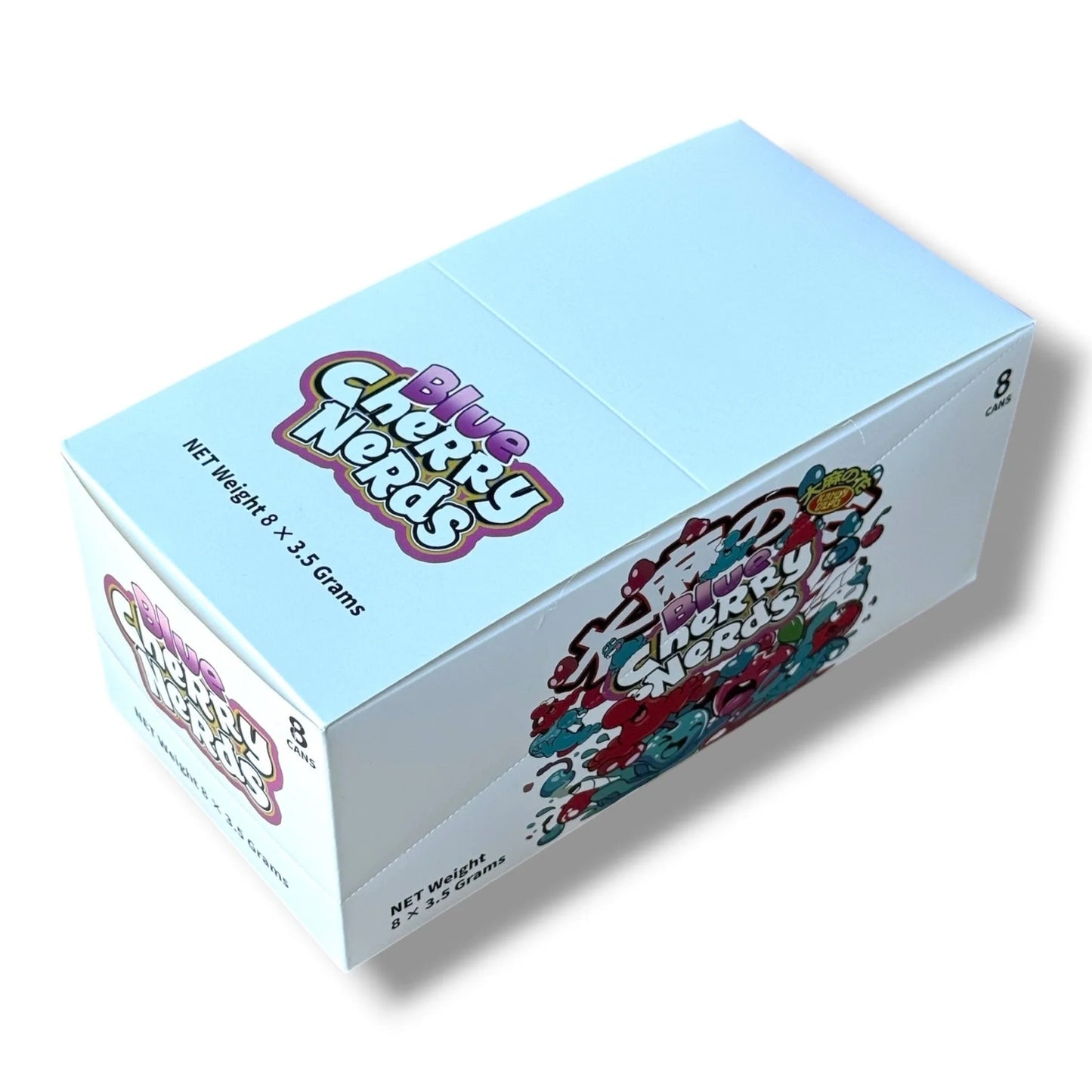 BLUE CHERRY NERDS 3.5G CANS - 8 CANS IN BOX