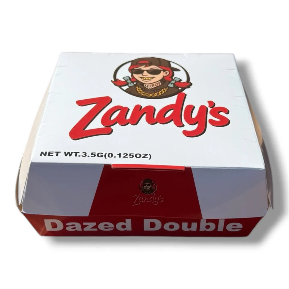 ZANDY'S DAZED DOUBLE MYLAR BAGS WITH BOXES 3.5G BOX PACKAGING