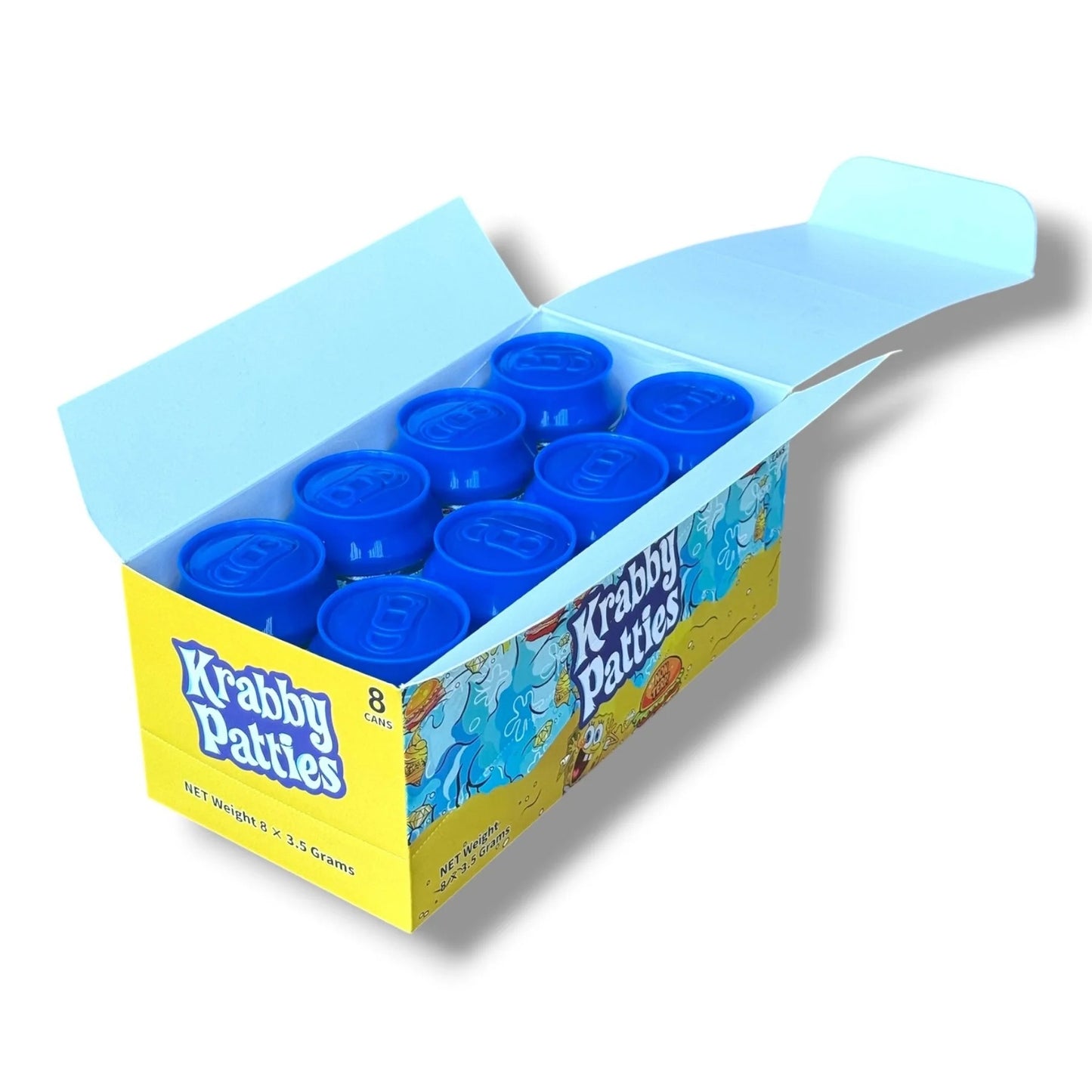 KRABBY PATTIES 3.5G CANS  8 CANS IN BOX