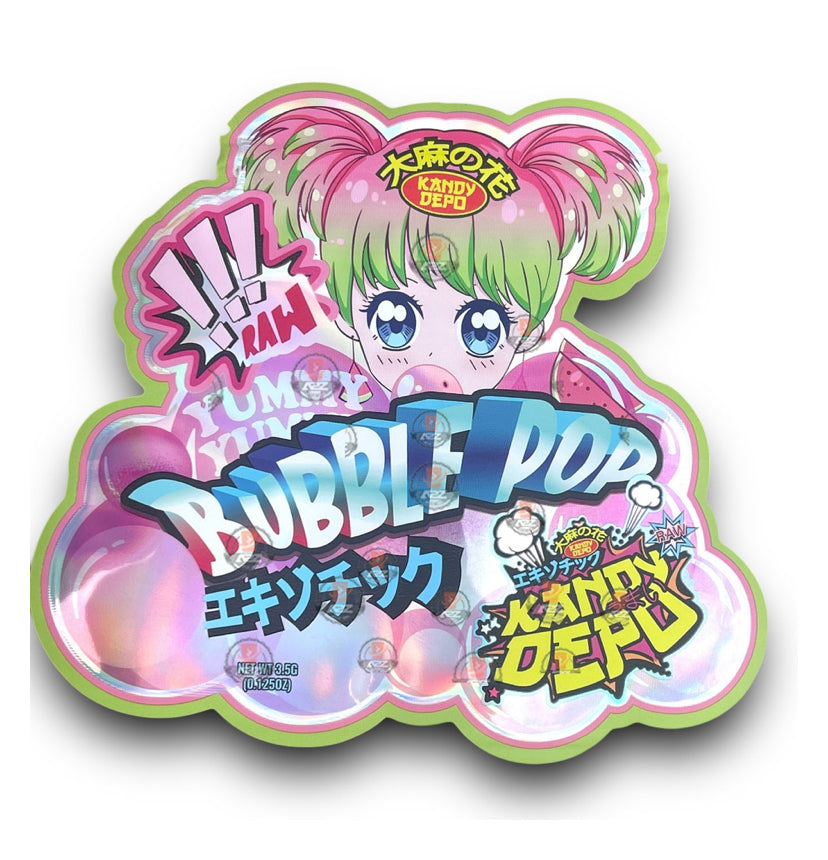 Kandy Depo Bubble POP Mylar Bags with Boxes 3.5g Box Packaging Holographic