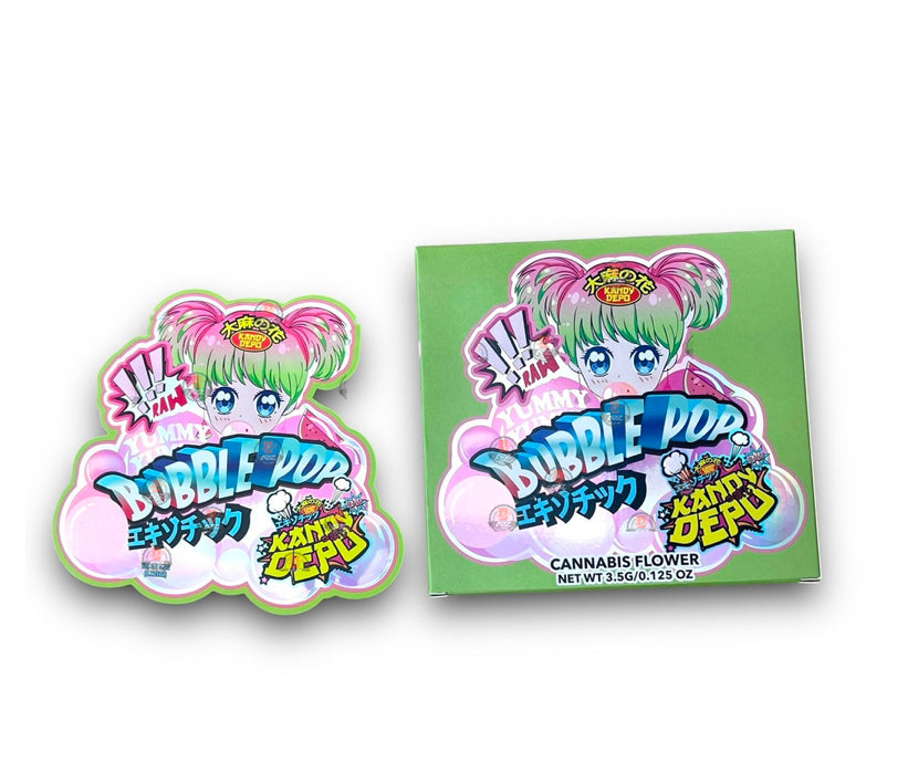Kandy Depo Bubble POP Mylar Bags with Boxes 3.5g Box Packaging Holographic