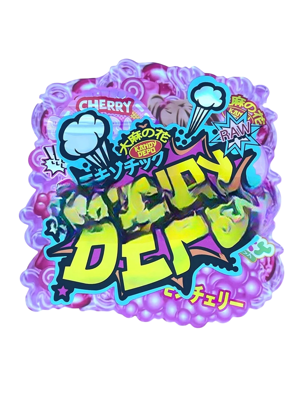 Kandy Depo Cherry Bubblegum Bombom Mylar Bag 3.5Grams