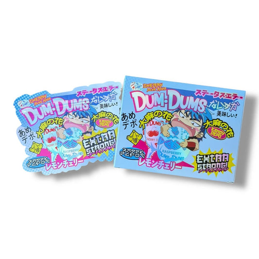 Kandy Depo Dum Dums Cherry Blue Razz Mylar Bag with Box 3.5 Grams