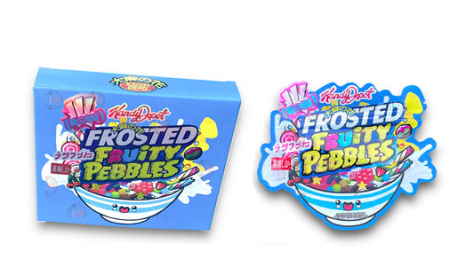 Kandy Depo Frosted Mylar Bags with Boxes 3.5g Box Packaging Holographic