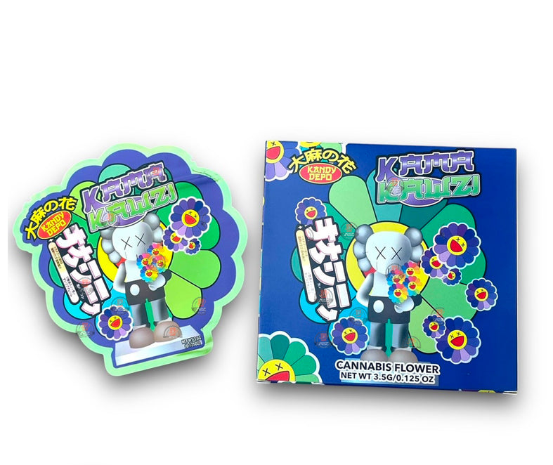 Kandy Depo Kama Kawzi Mylar Bags with Boxes 3.5g Box Packaging Holographic