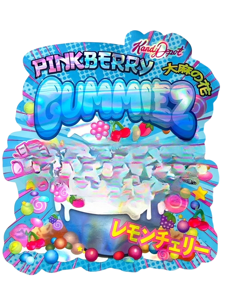 Kandy Depo Pink Berry Gummiez Mylar Bag 3.5 Grams