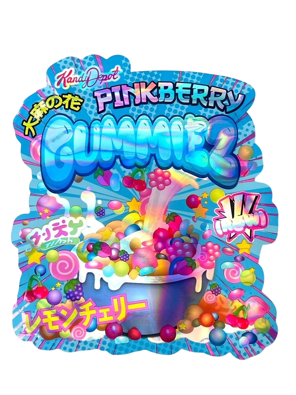 Kandy Depo Pink Berry Gummiez Mylar Bag 3.5 Grams