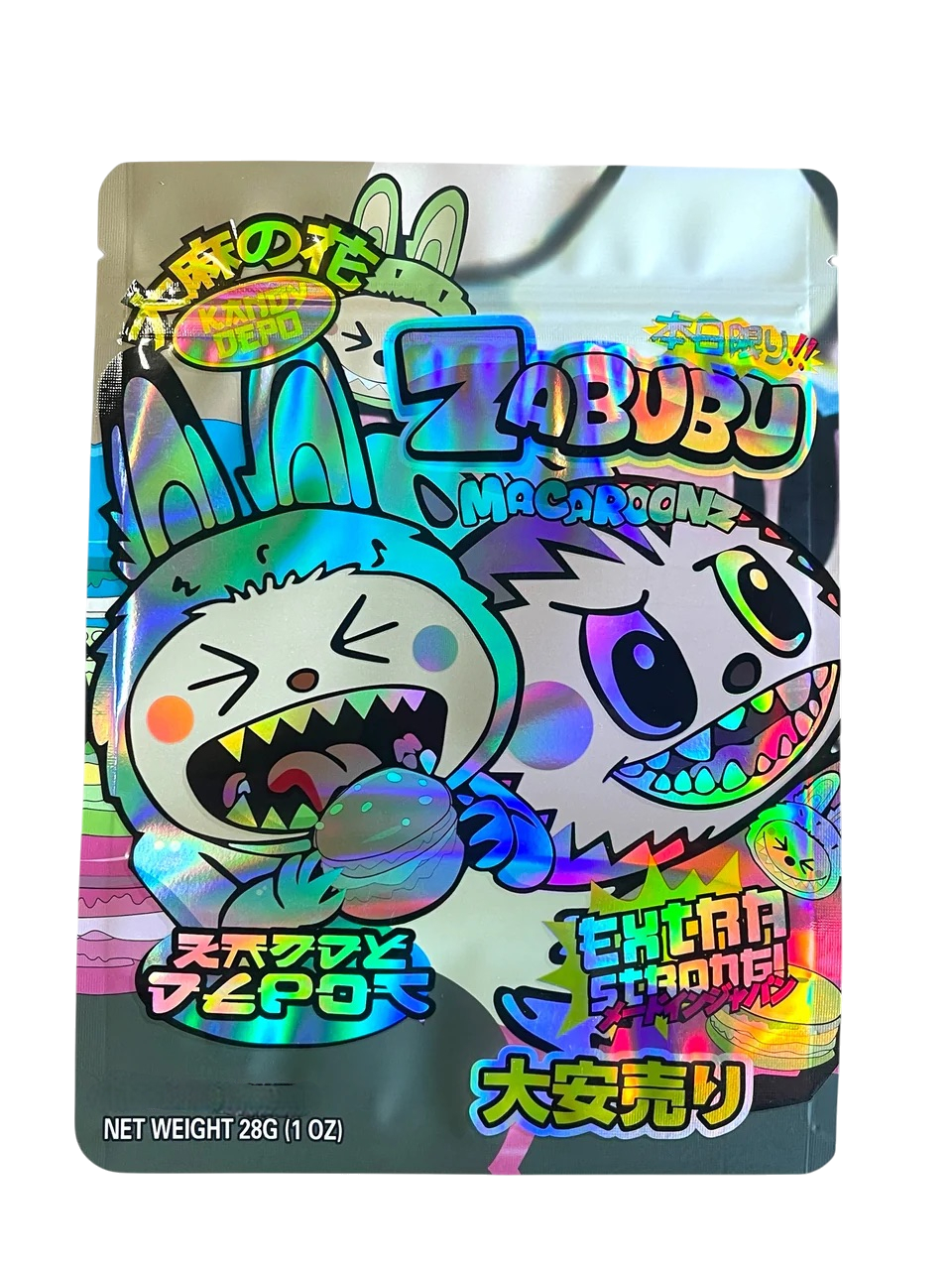 Kandy Depo Zabubu Macaroonz Mylar Bag 1 Ounce