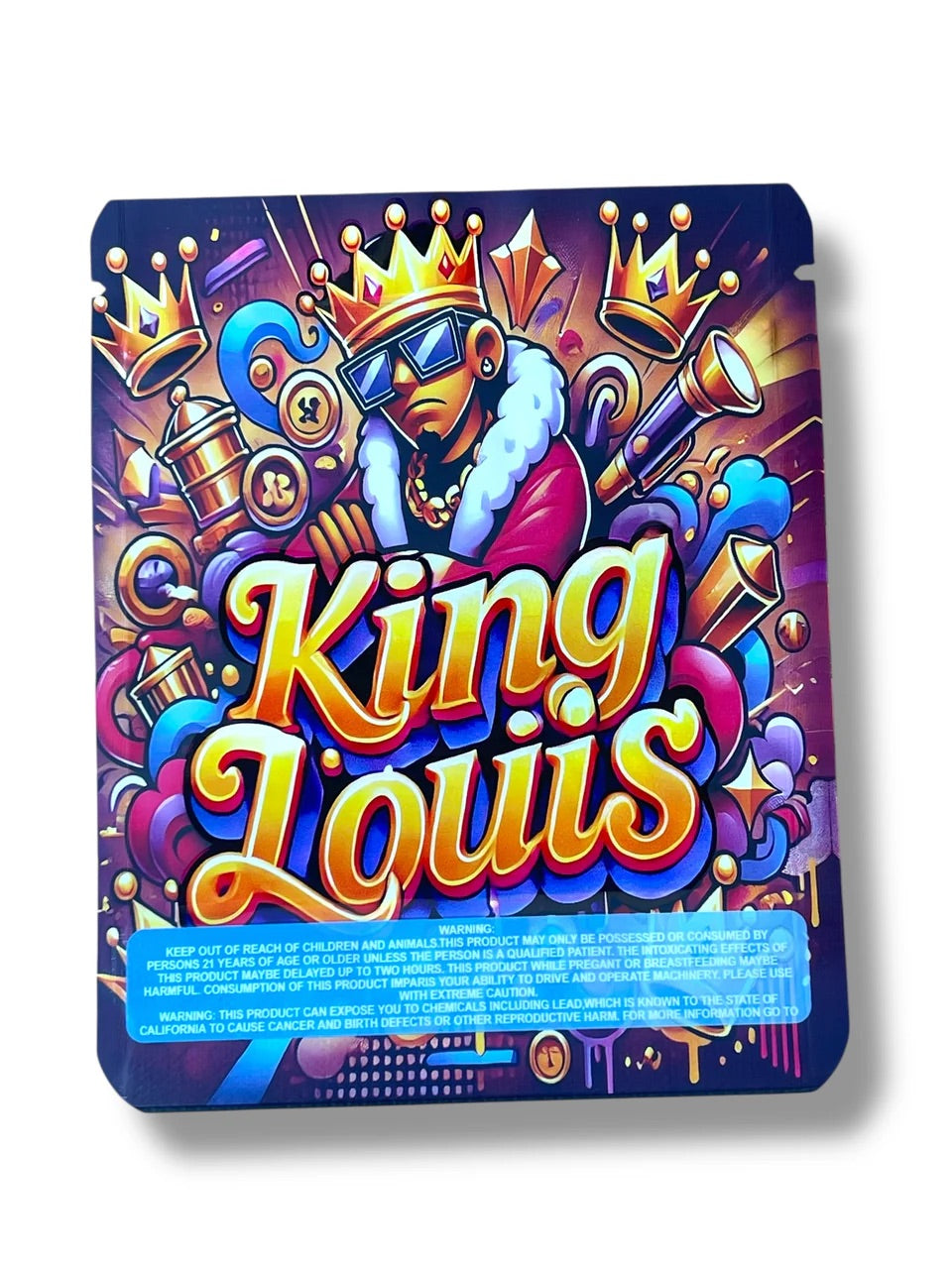 King Louis Mylar Bag 3.5 Grams