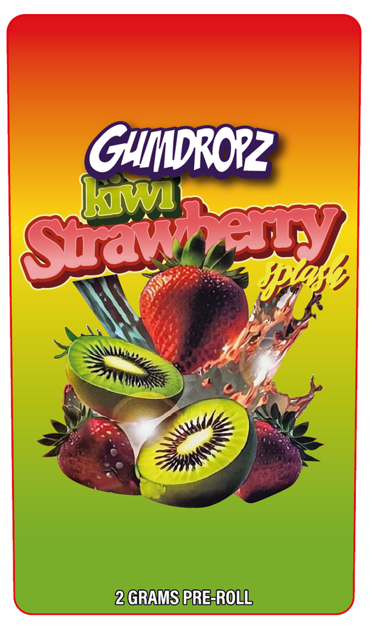 Kiwi Starwberry 2 Gram Pre-Roll Holographic Labeling/Stickers Only