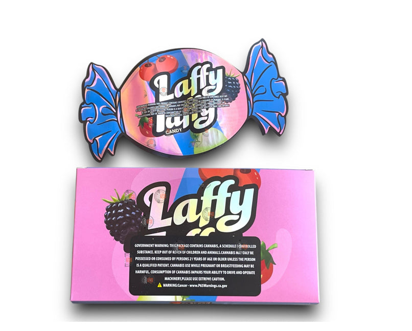 Laffy Taffy Candy Mylar Bags with Boxes 3.5g Box Packaging Holographic