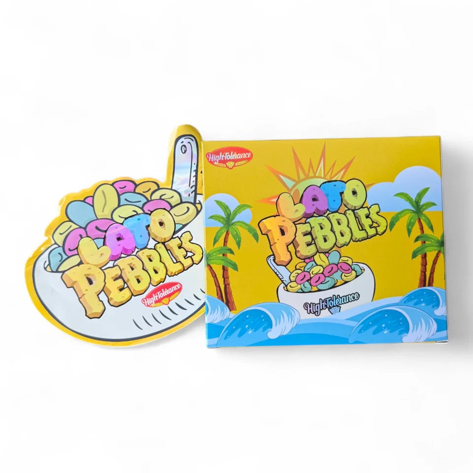 Lato Pebbles Mylar Bag with Box 3.5 Grams