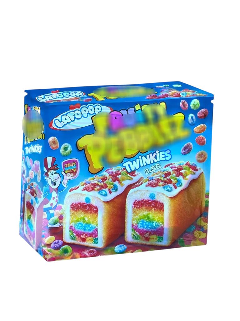 Lato Pop FB Twinkies Mylar Bags with Boxes 3.5g Box Packaging