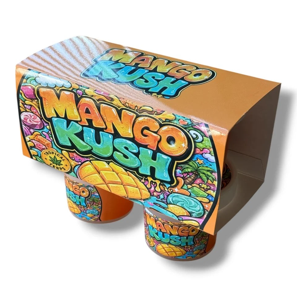 Mango Rush Ice Cream Jars Plastic Container 3.5 Grams