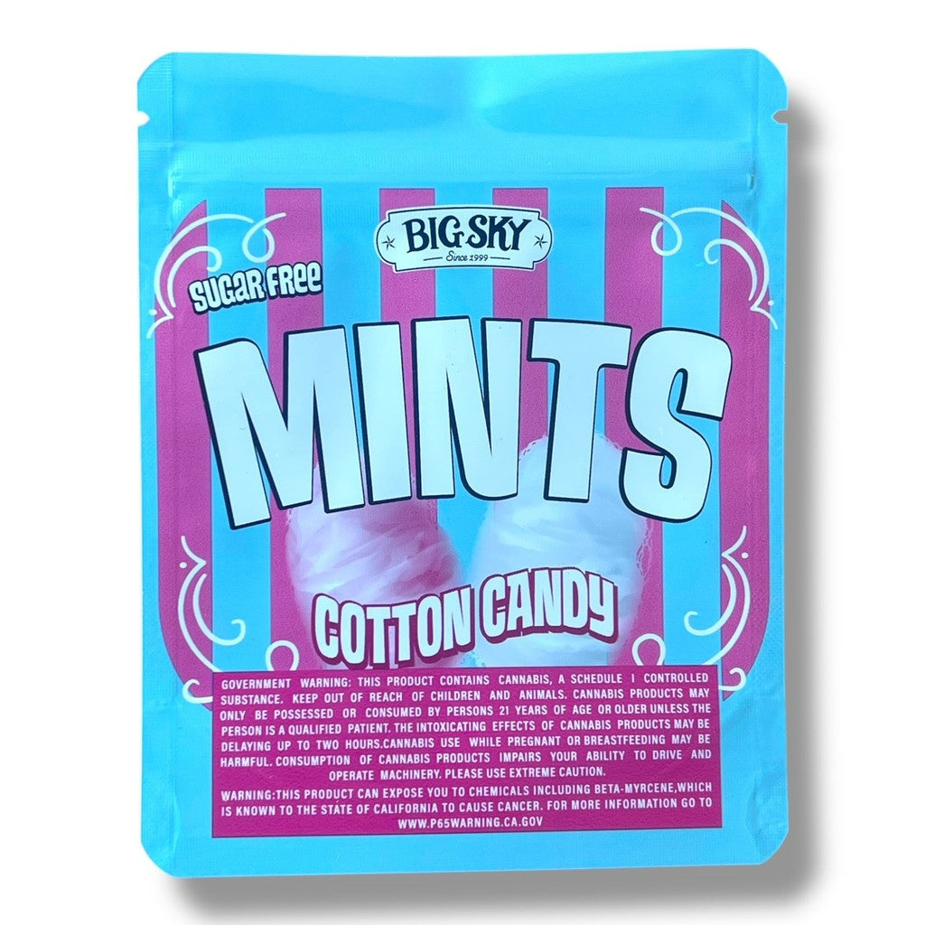 Mints Cotton Candy 3.5g Mylar Bag- Packaging Only Fun Size