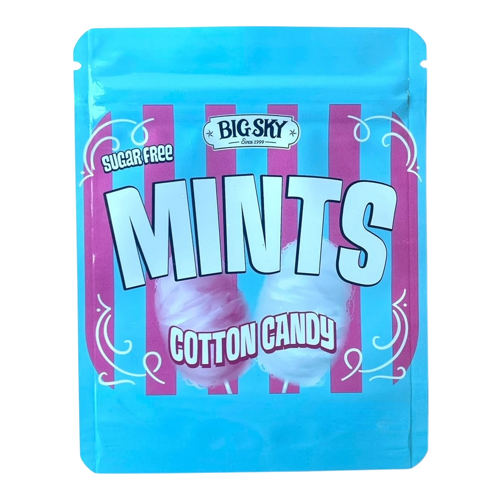 Mints Cotton Candy 3.5g Mylar Bag- Packaging Only Fun Size