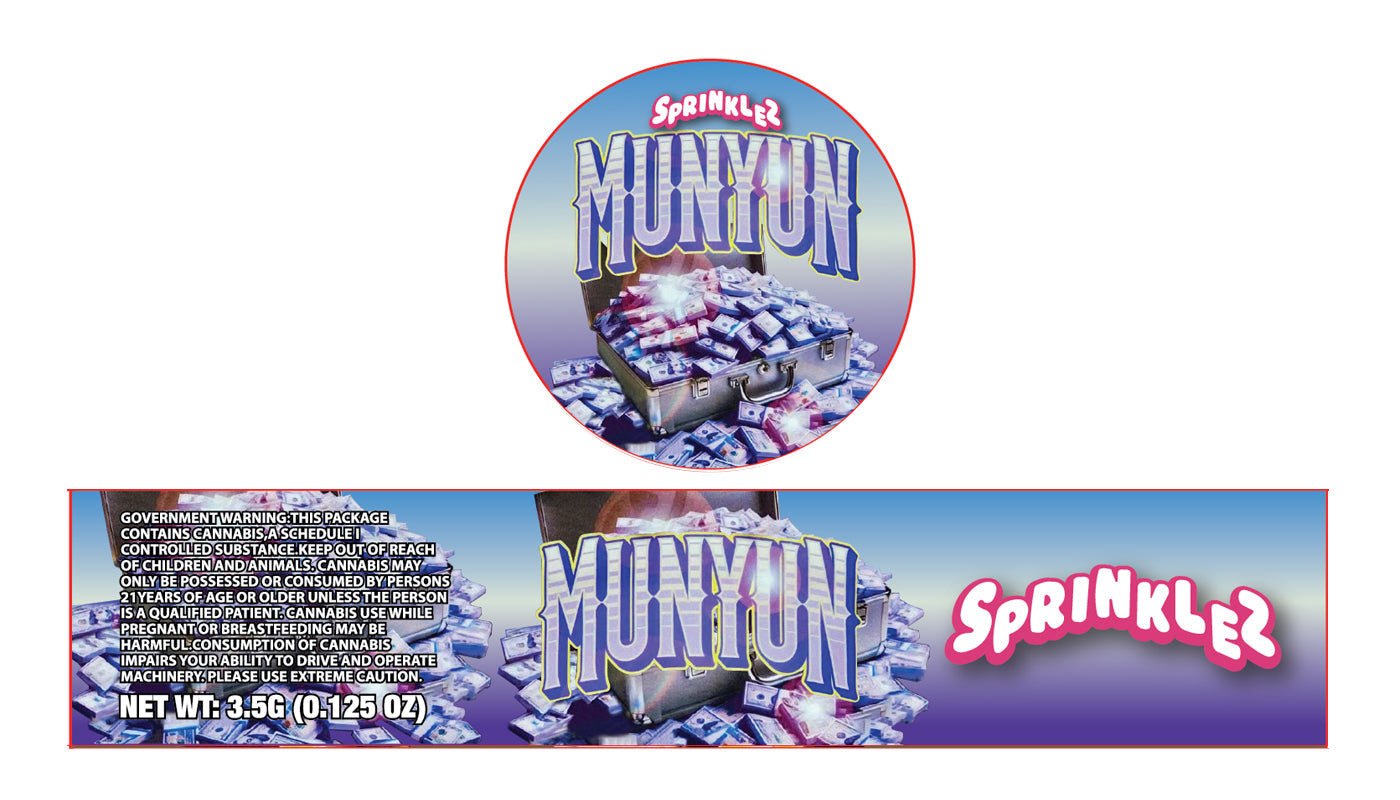 Munyum 3.5g Glass Jar Holographic Labeling/Stickers Only – Supply Citi