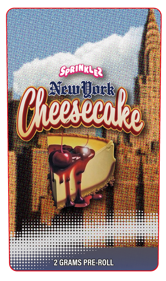 New York Cheesecake 2 Gram Pre-Roll Holographic Labeling/Stickers Only