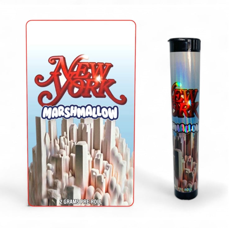 New York MarshMallow Tubes with holographic Labels 