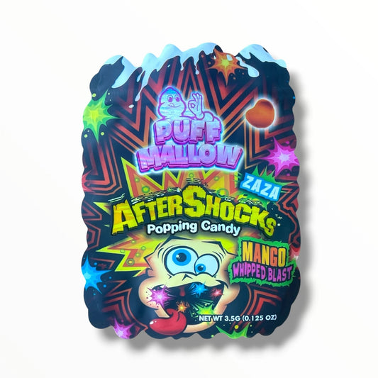 PUFF MALLOW AFTER SHOCKS POPPING CANDY MANGO WHIPPED BLAST 3.5G SHAPE BAGS