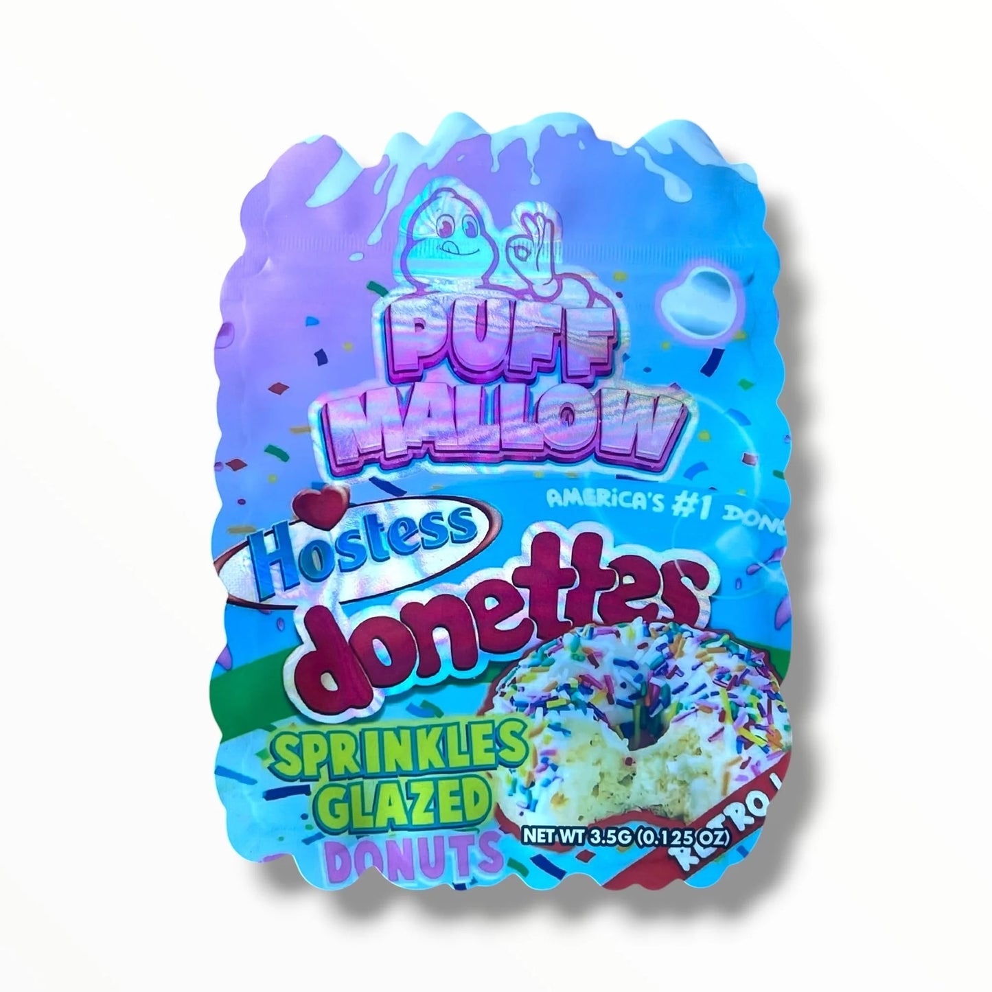 PUFF MALLOW DONETTES SPRINKLEZ GLAZED DONUTS 3.5G SHAPE BAGS