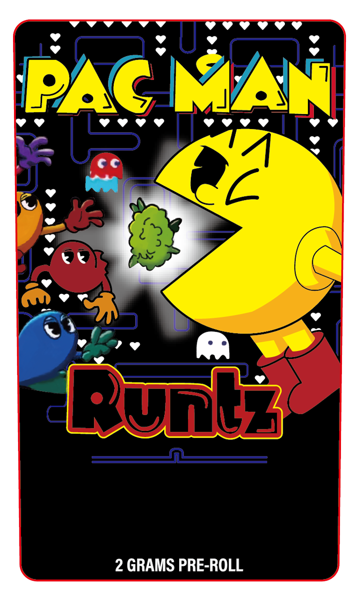 Pack-Man Runtz 2 Gram Pre-Roll Holographic Labeling/Stickers Only