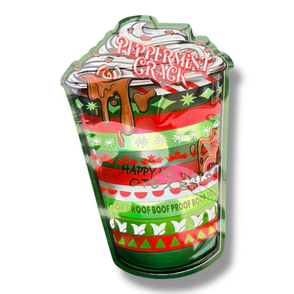 Peppermint Crack Mylar Bag with Box 3.5 Grams