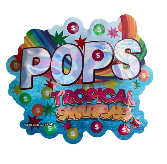 Pops Tropical Skittles Mylar Bag 3.5 Grams