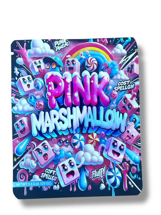 Pink Marshmallow Mylar Bag 3.5 Grams