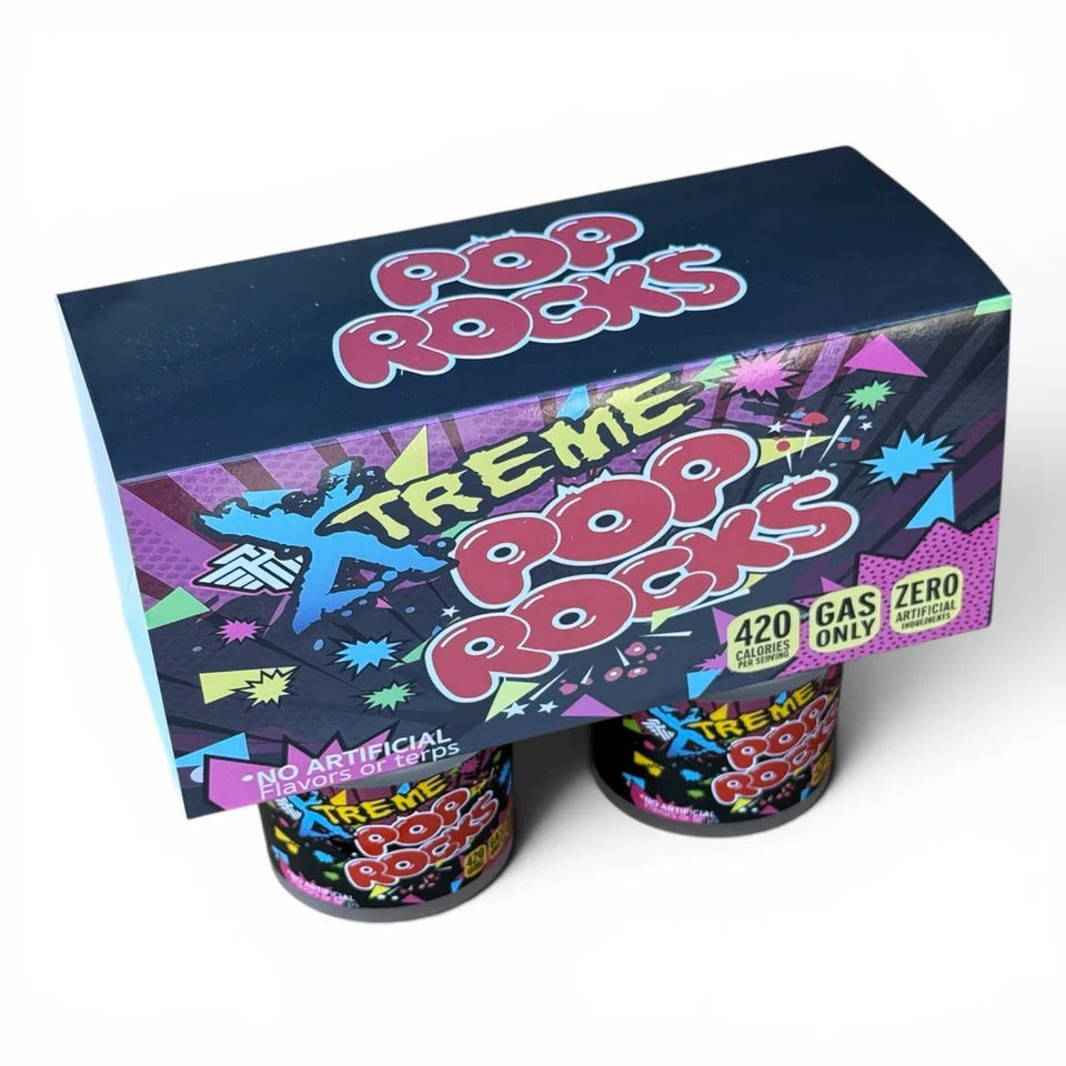 Pop Rocks Extreme Ice Cream Jars Plastic Container 3.5 Grams