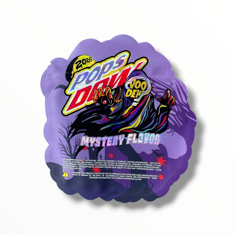 Pops Dew Mystery Flavor Mylar Bag 3.5 G