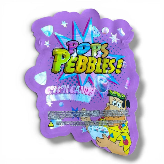 Pops Pebbles Cotton Candy Marshmallow Mylar Bag 3.5 G