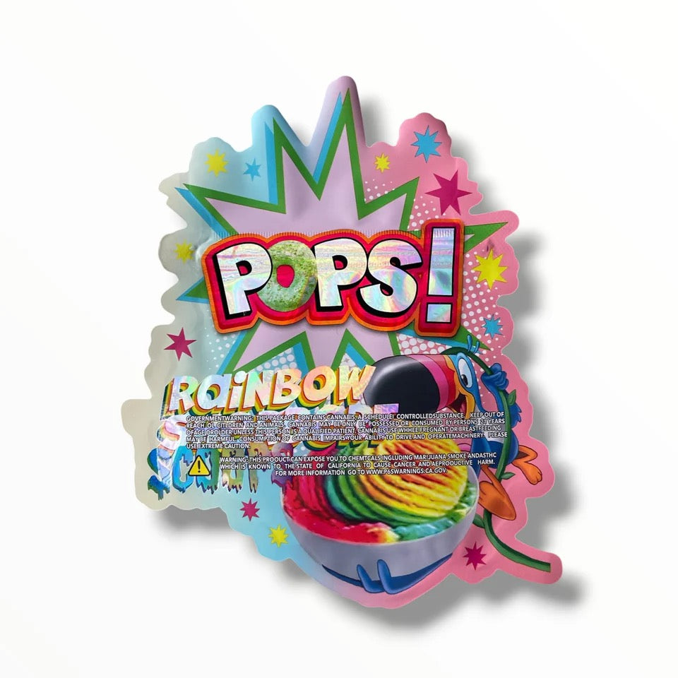 Pops Rainbow Sherbert Scoops Mylar Bag 3.5 G