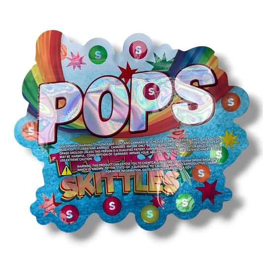 Pops Tropical Skittles Mylar Bag 3.5 G