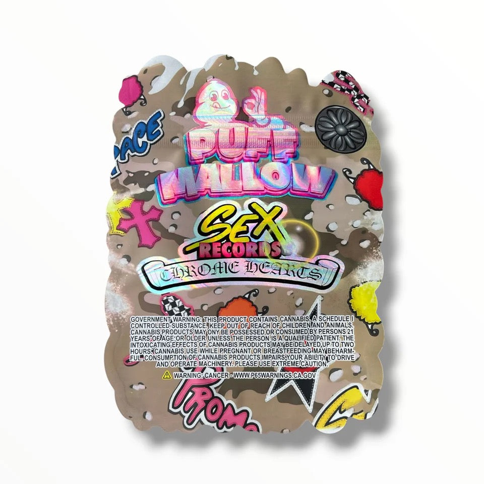 Puff Mallow Sex Records Chrome Mylar Bag 3.5 G