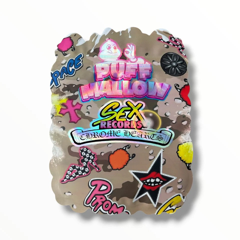 Puff Mallow Sex Records Chrome Mylar Bag 3.5 Grams