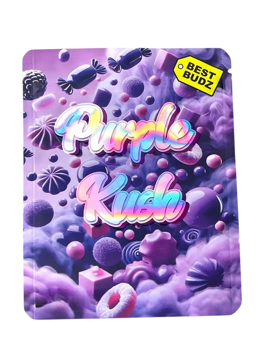 Purple Kush Mylar Bag 3.5 Grams