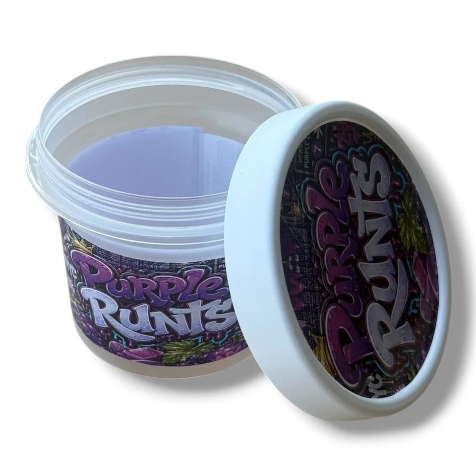 Purple Runts Ice Cream Jars Plastic Container 3.5Grams