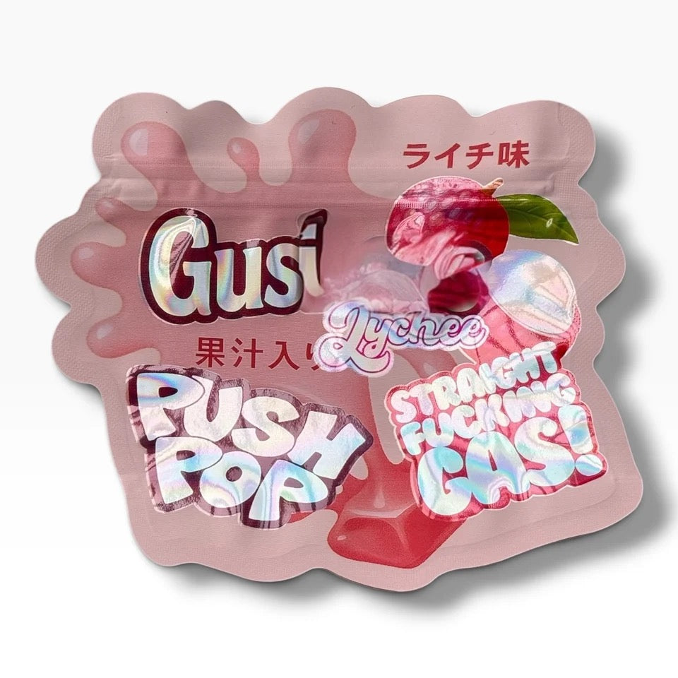 Push Pop Gus Lychee Mylar Bag 3.5 Grams