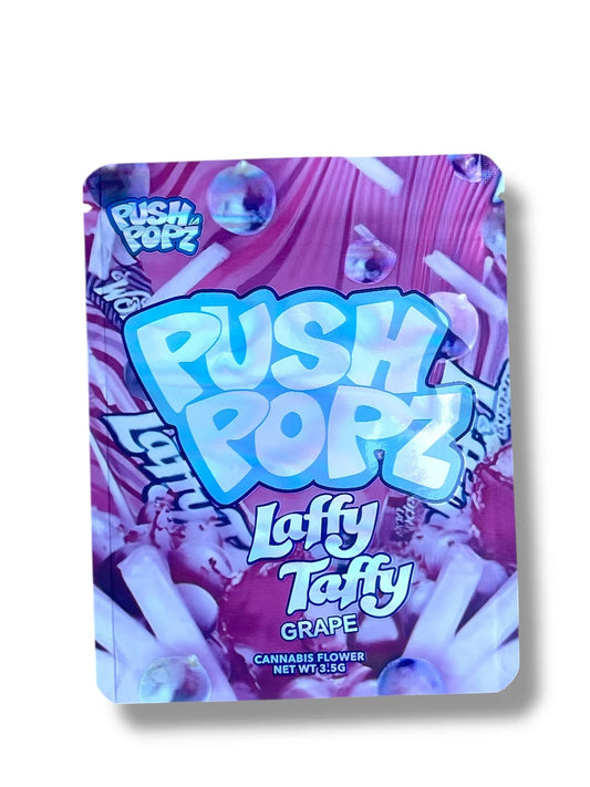 Push Popz Laffy Taffy Grape Mylar Bag 3.5 Grams
