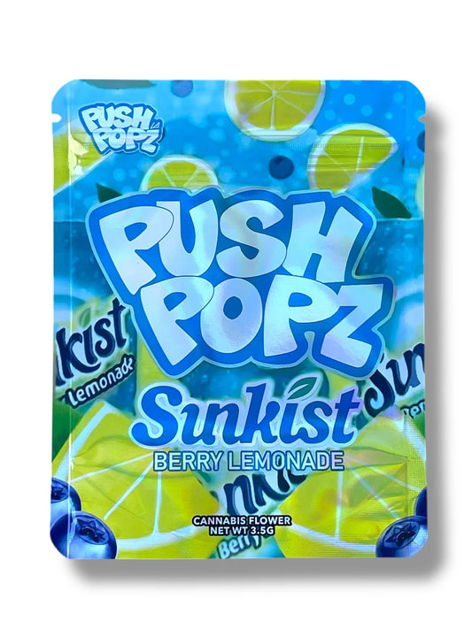 Push Popz Sunkist Berry Lemonade Mylar Bag 3.5 Grams