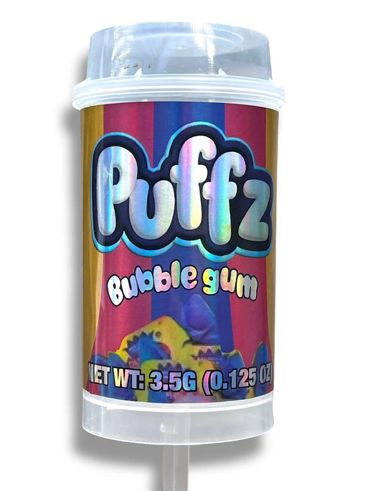 push pop Puffz Bubblegum 3.5 grams Container Holographic Sticker