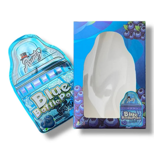 Runtz Blue Bottle Pop Gelato Mylar Bag with Box 3.5 Grams