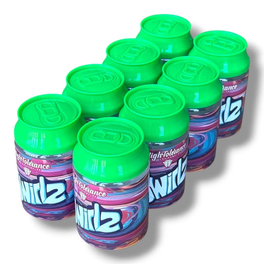 SWIRLZ HIGH TOLERANCE 3.5G CANS - 8 CANS IN BOX