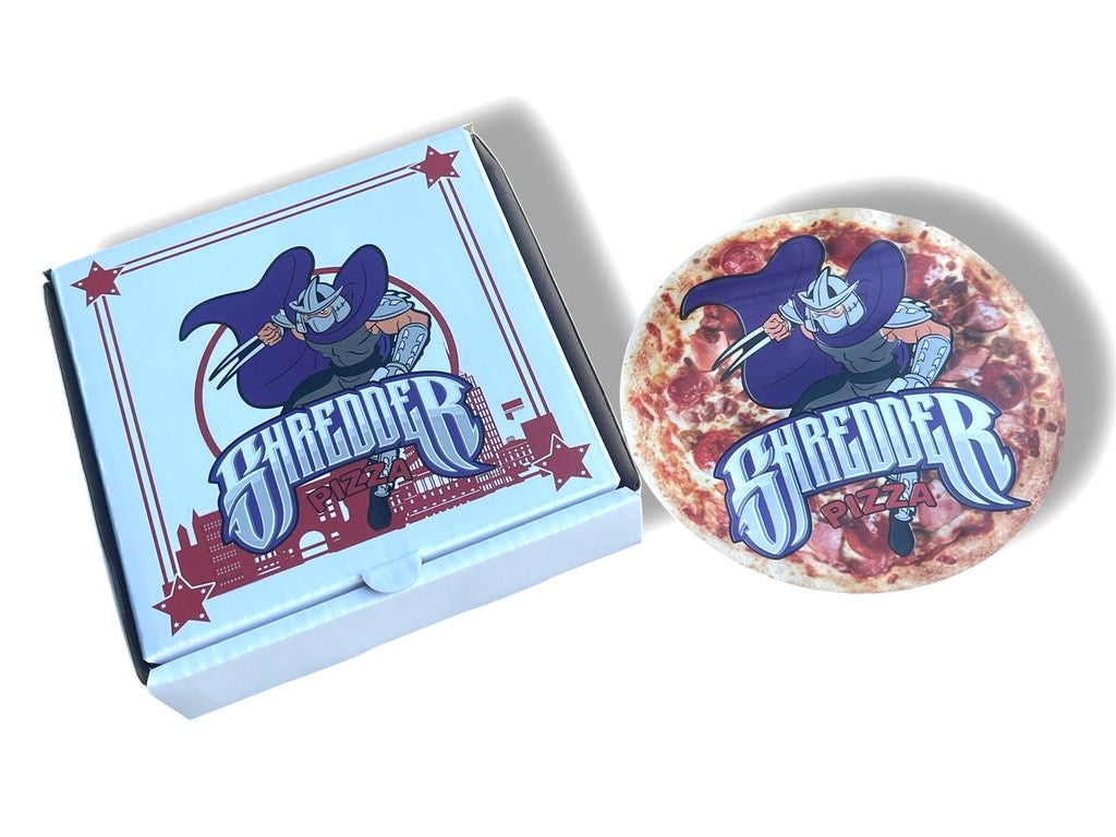 Shredder Pizza Box Mylar Bag with Boxes 3.5 Grams