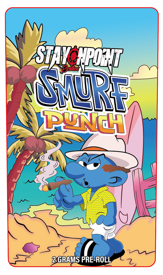 Smurrff Punch 2 Gram Pre-Roll Holographic Labeling/Stickers Only